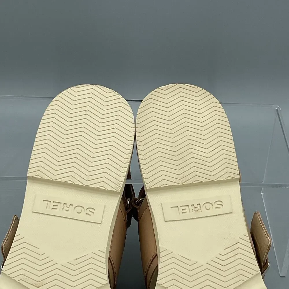 NEW Sorel Women’s Ella III Slingback Sandals Honest Beige Size 9.5